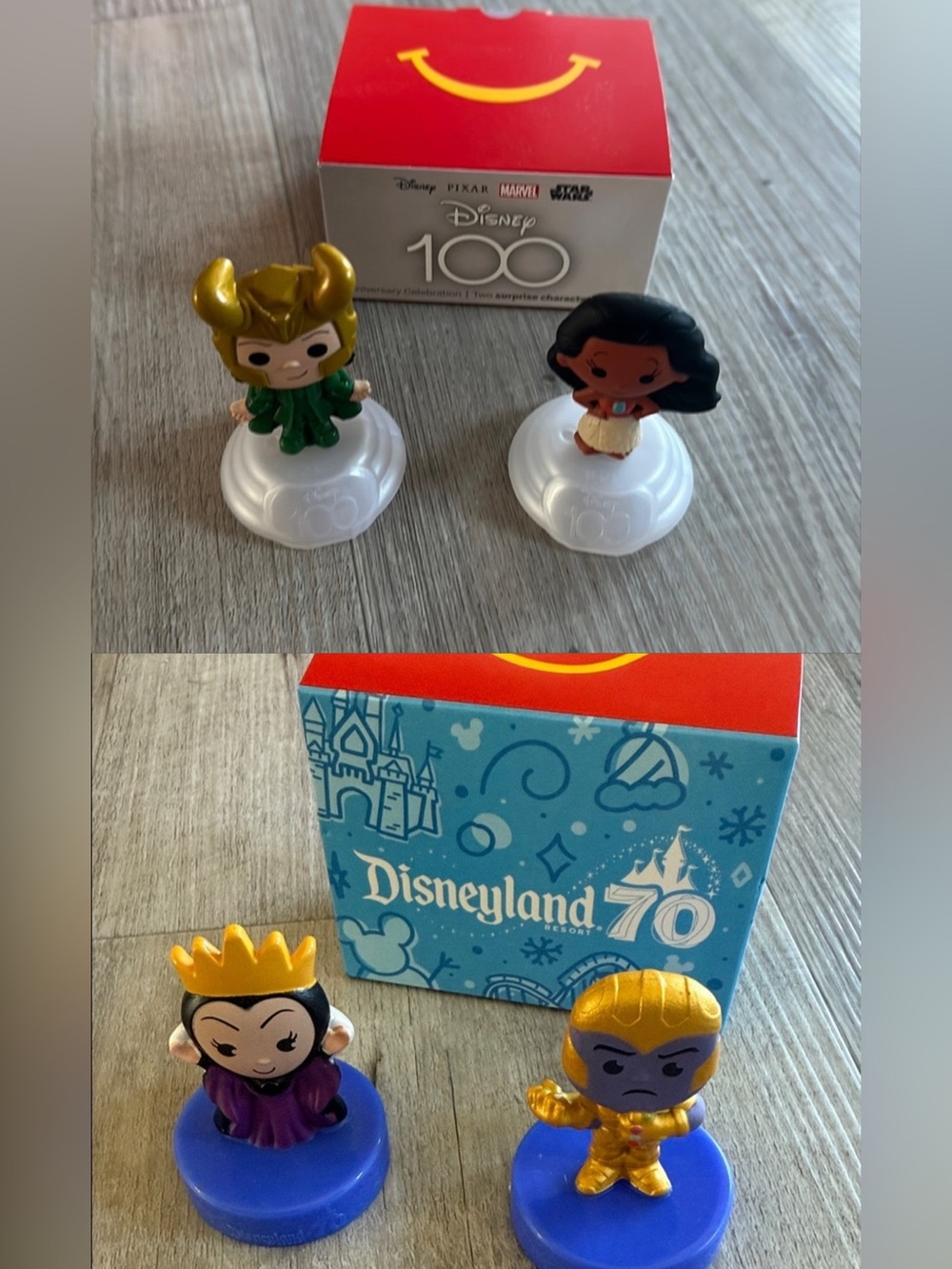 McDonalds happy meal disney 100 toy and disneyland 70